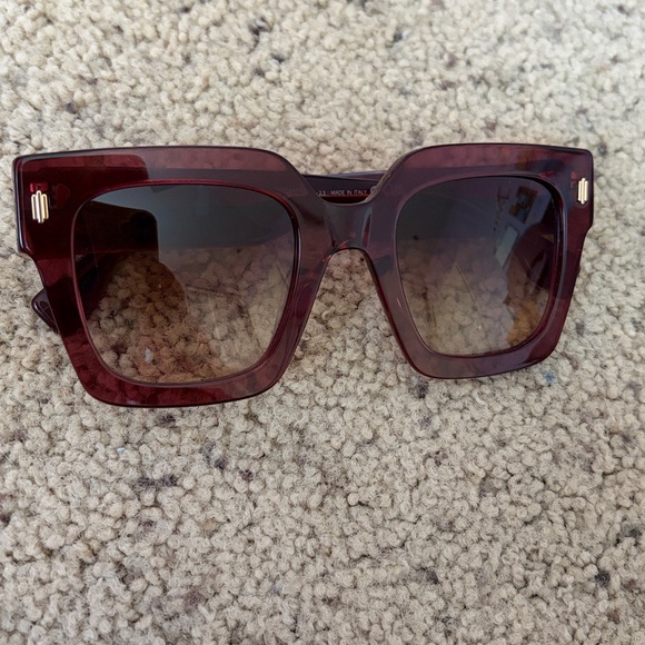 Fendi Oversized Square Sunglasses in Dark Brown Gradient